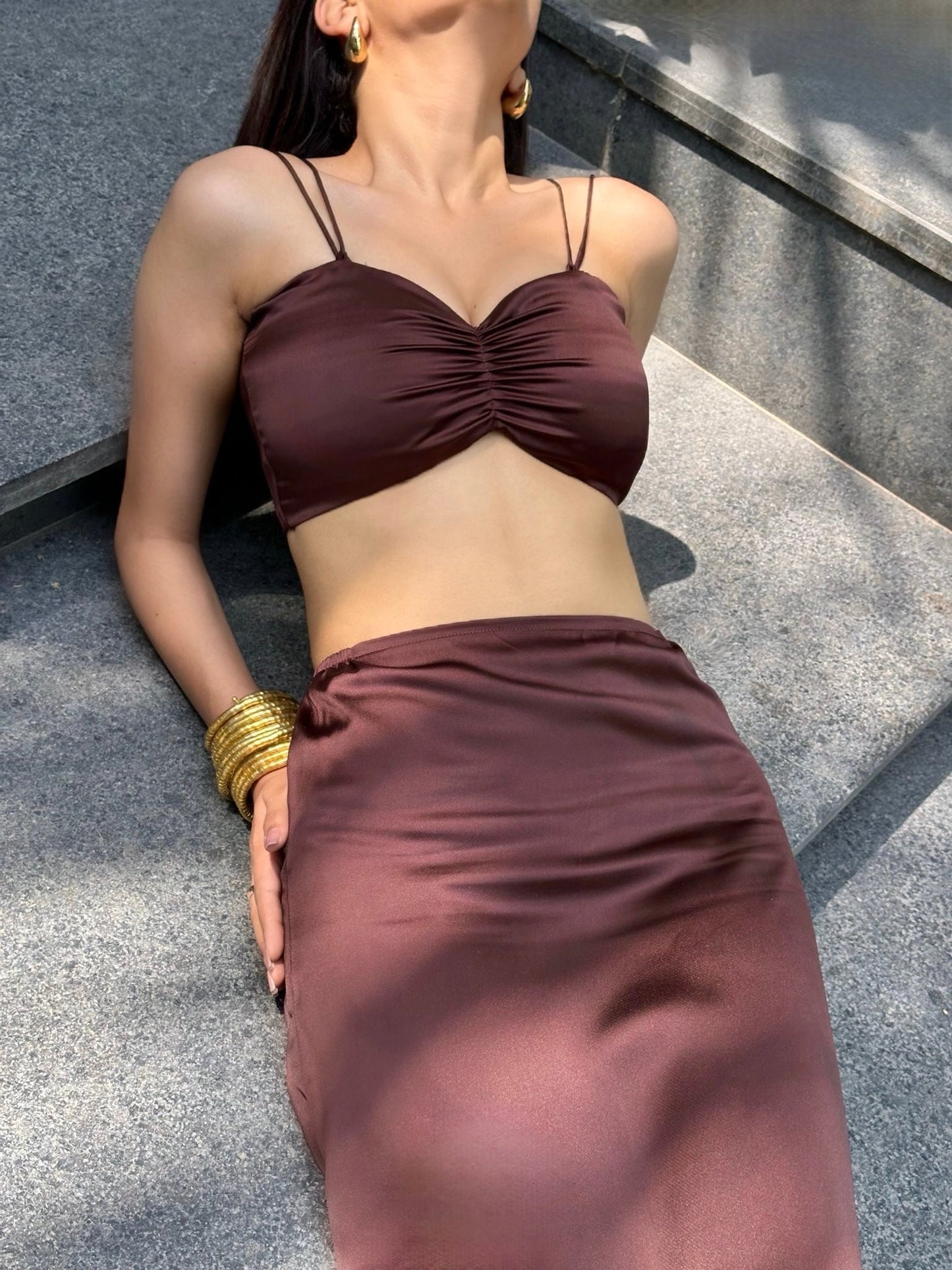 Brunette Long Skirt