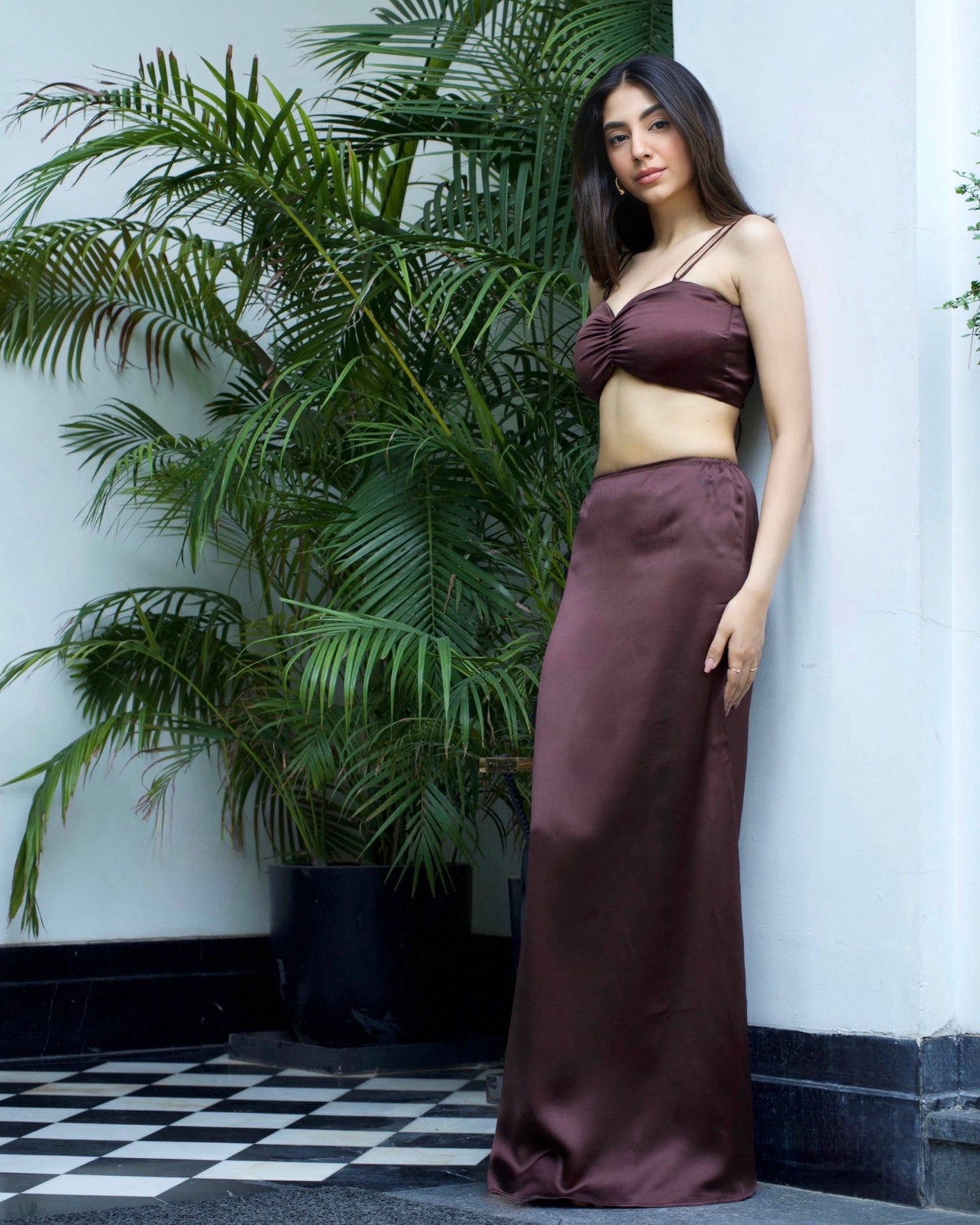 Brunette Long Skirt