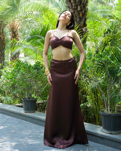 Brunette Long Skirt